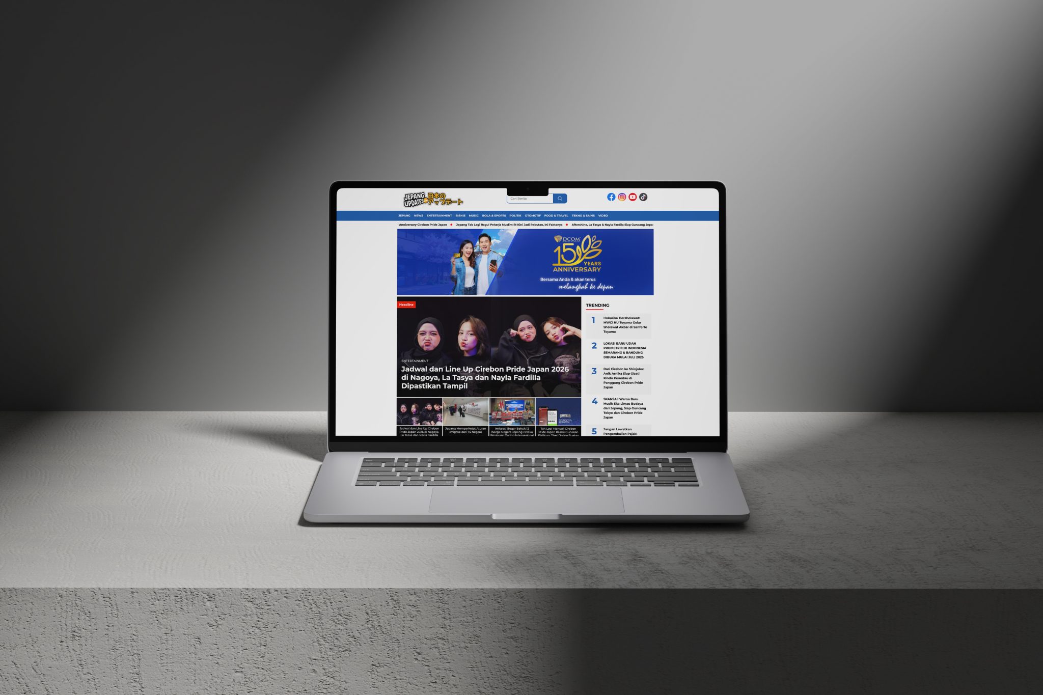 Portofolio website jepang updates yang di buat oleh nagoyadigital